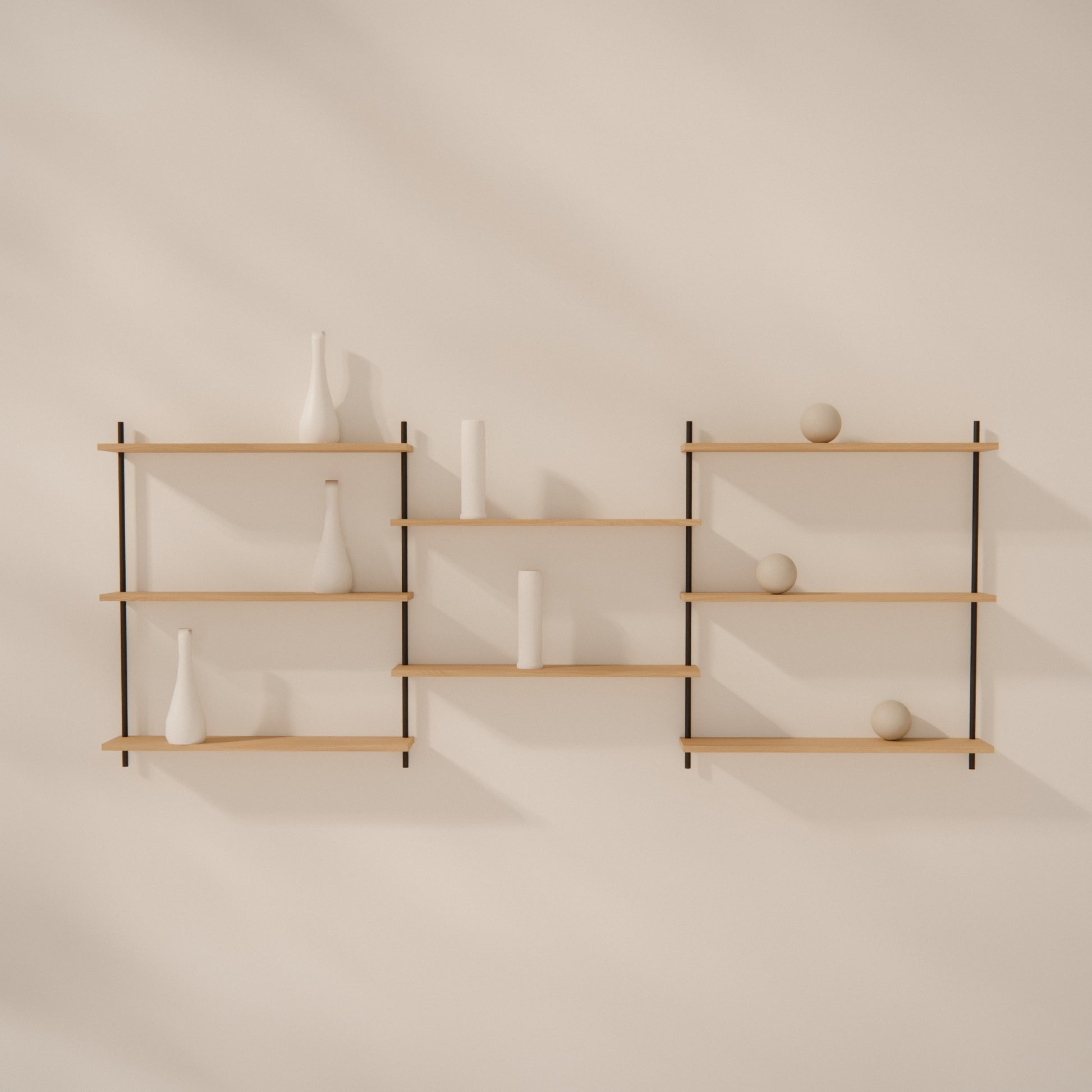 oak-wall-shelf-217x87cm-shift -- Raumansicht