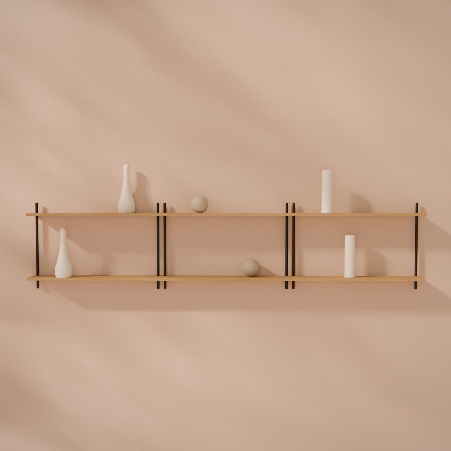 oak-wall-shelf-225x50cm -- Raumansicht