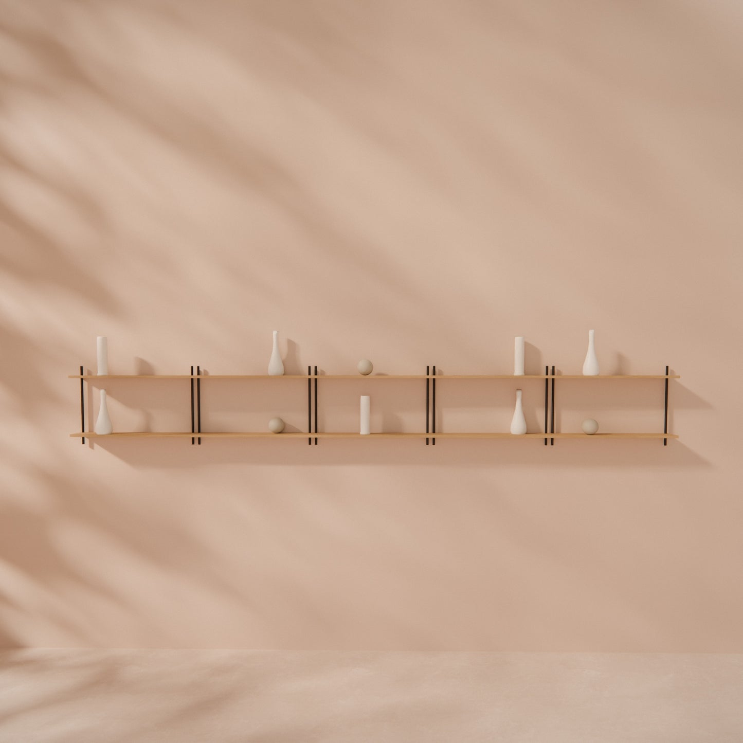 oak-wall-shelf-375x50cm -- Raumansicht