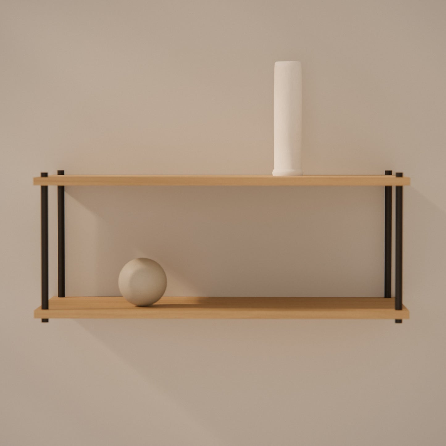 oak-wall-shelf-75x30cm-deep -- Raumansicht
