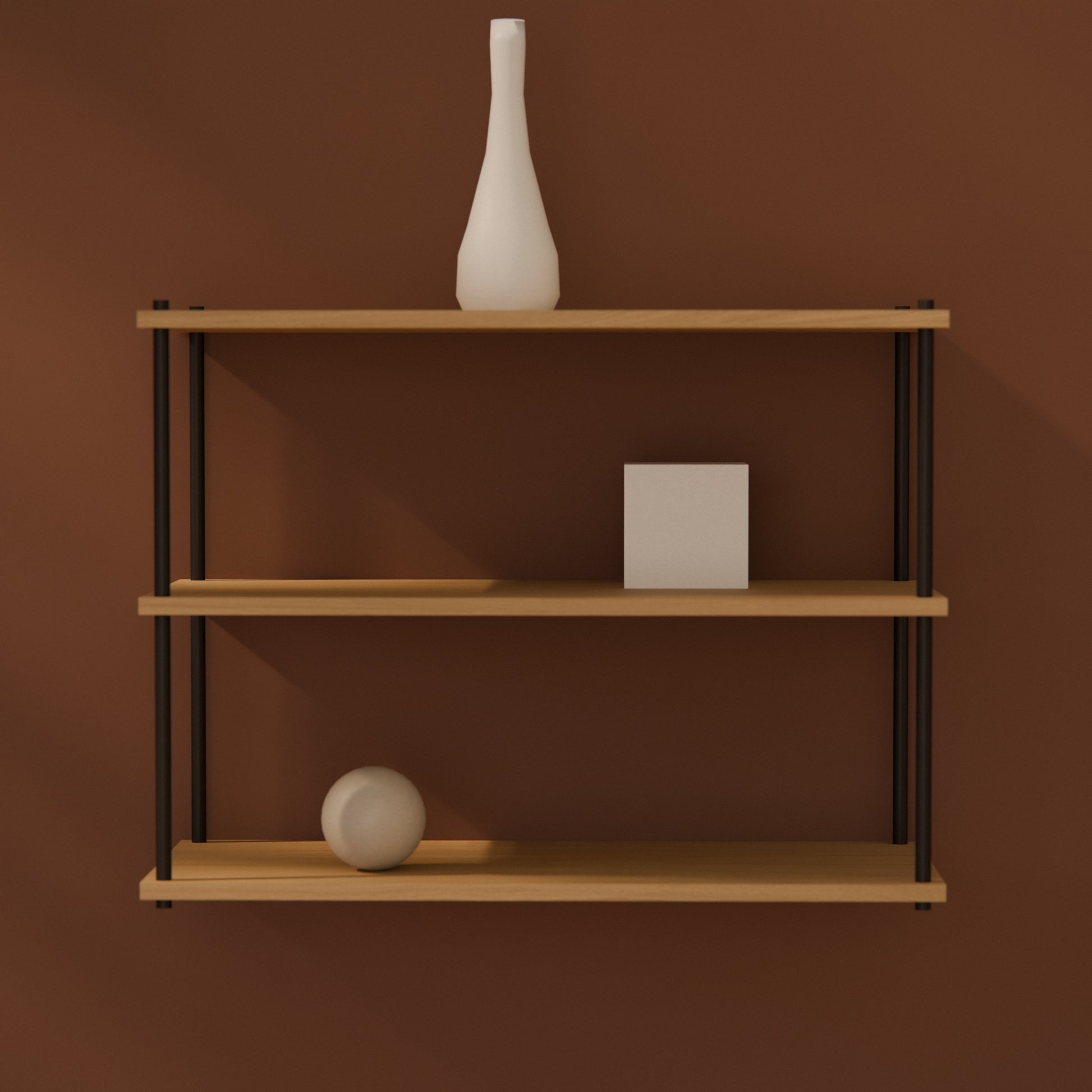 oak-wall-shelf-75x57cm-deep -- Raumansicht