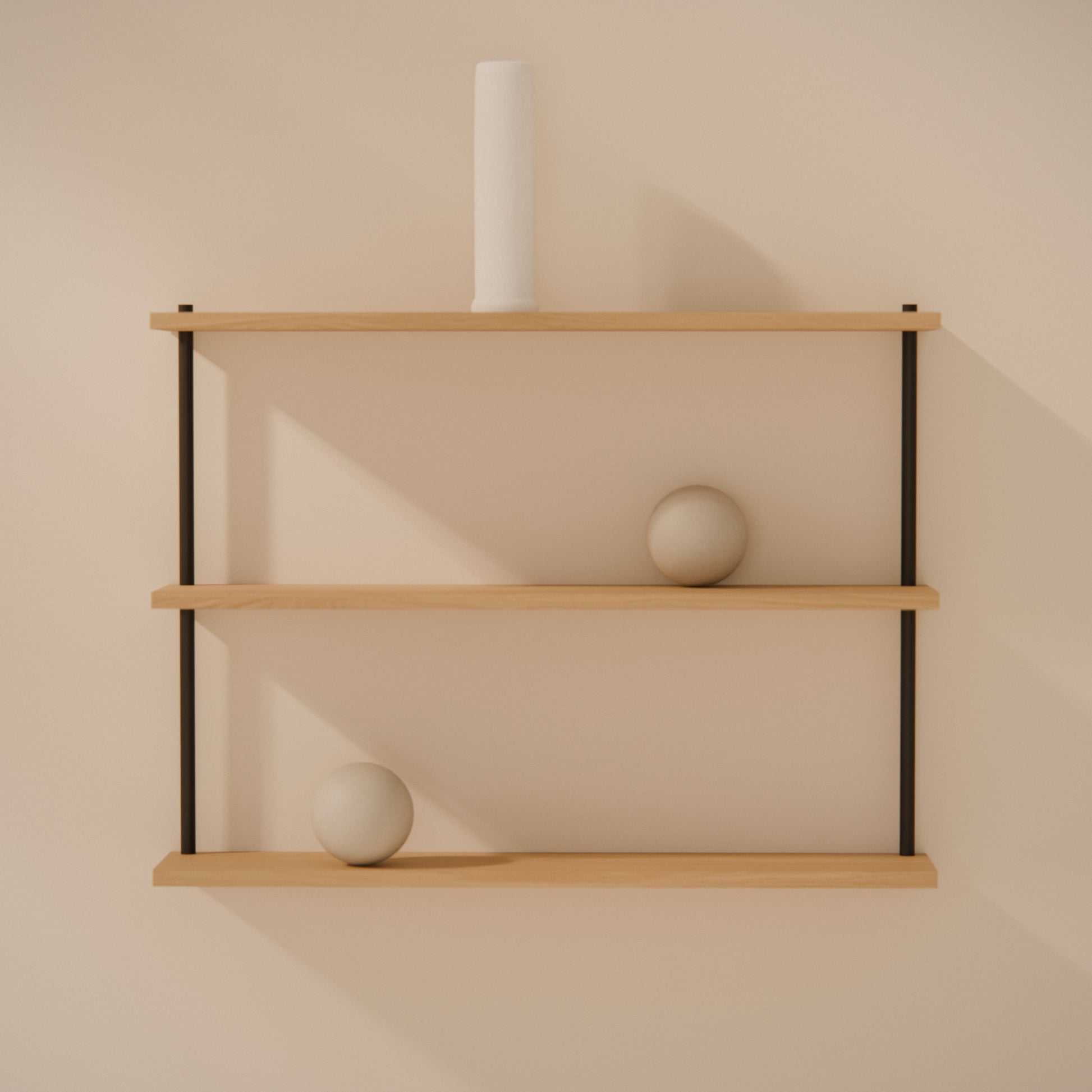 oak-wall-shelf-75x57cm -- Raumansicht