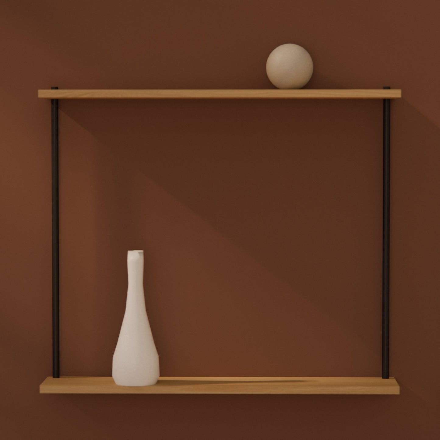 oak-wall-shelf-75x65cm -- Raumansicht
