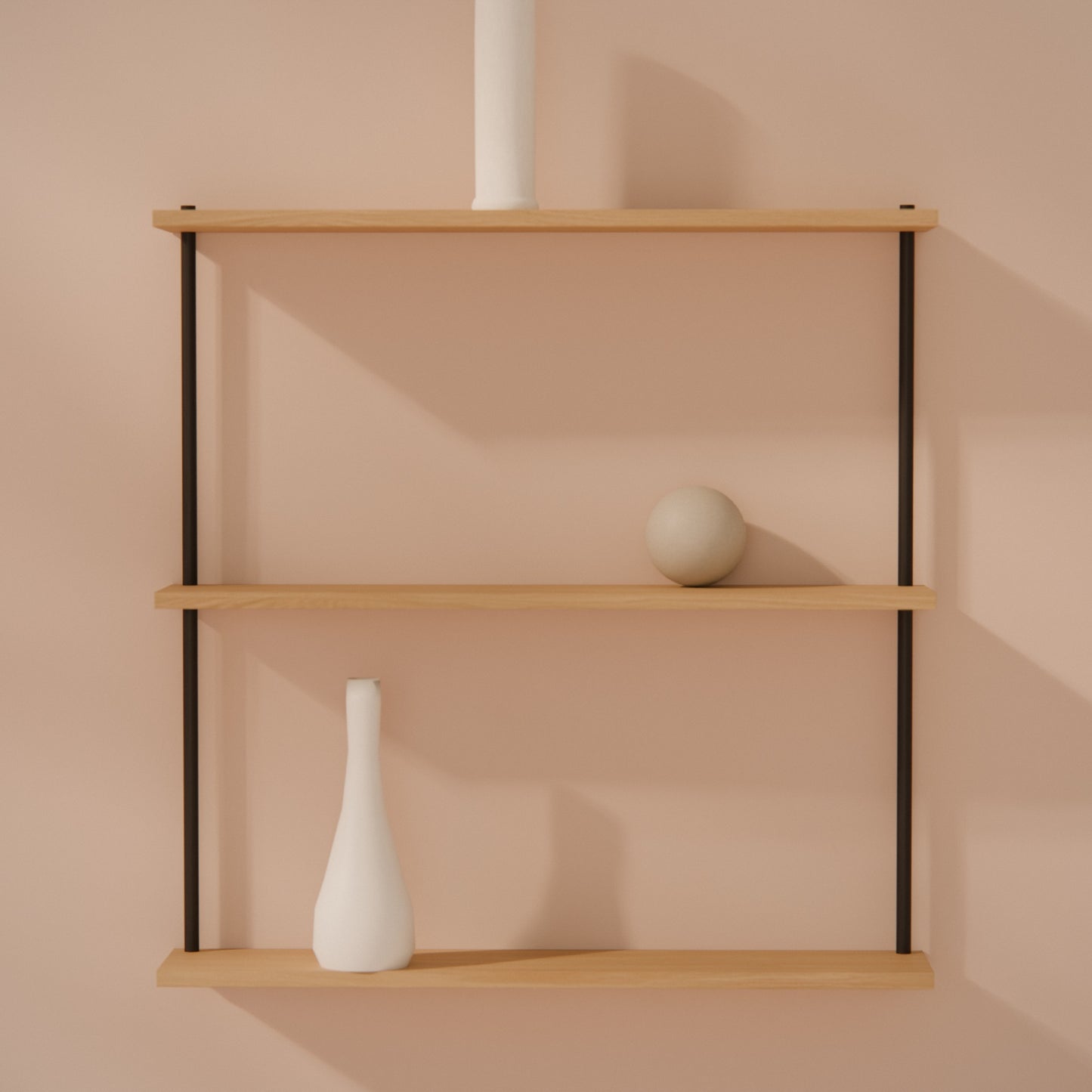 oak-wall-shelf-75x77cm -- Raumansicht