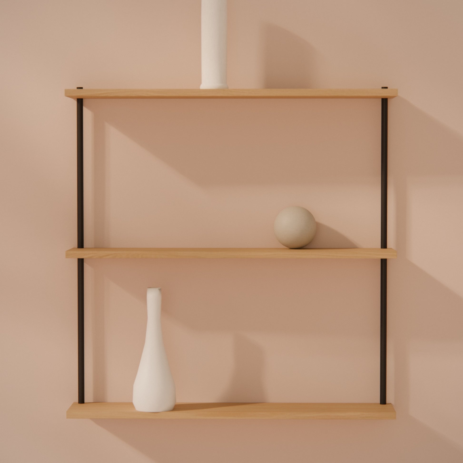 oak-wall-shelf-75x77cm -- Raumansicht
