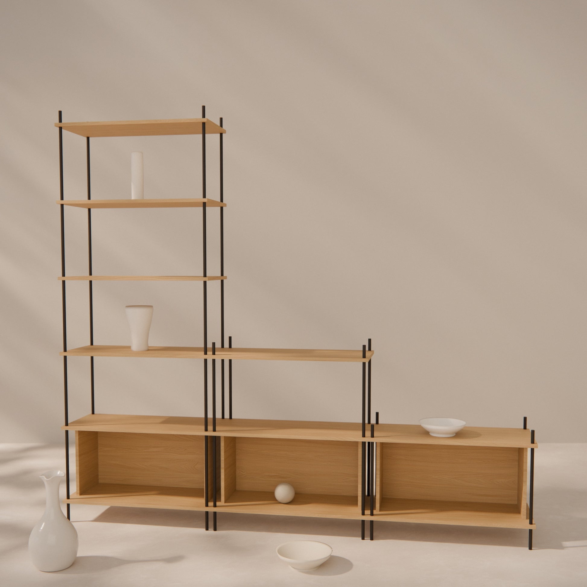 oak-wall-unit-225x201cm-staggered-1 -- Raumansicht