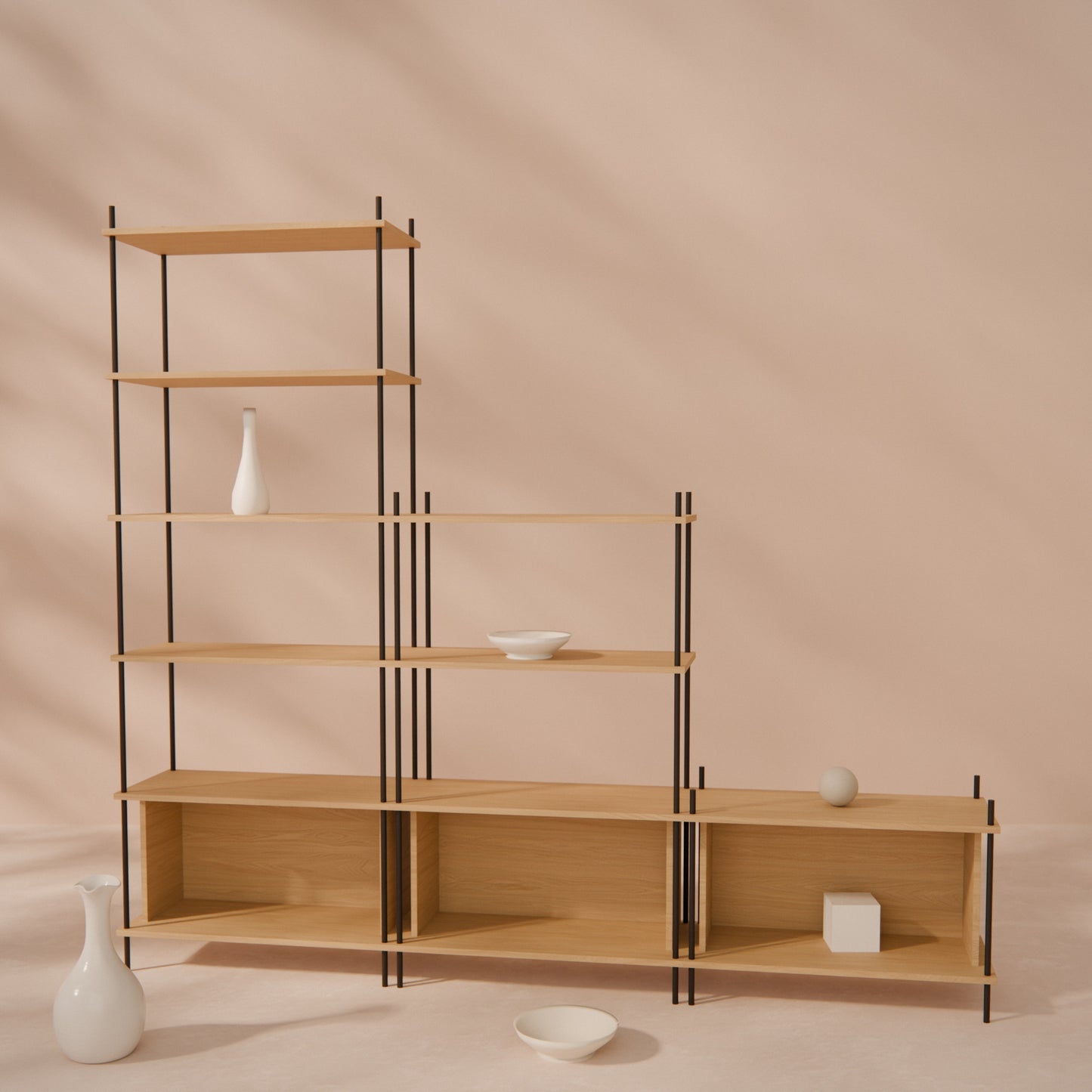 oak-wall-unit-225x201cm-staggered -- Raumansicht