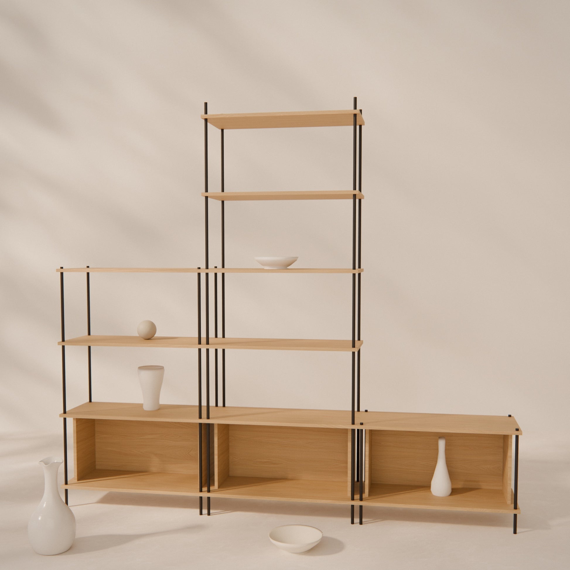 oak-wall-unit-225x201cm-with-center-tower-2 -- Raumansicht