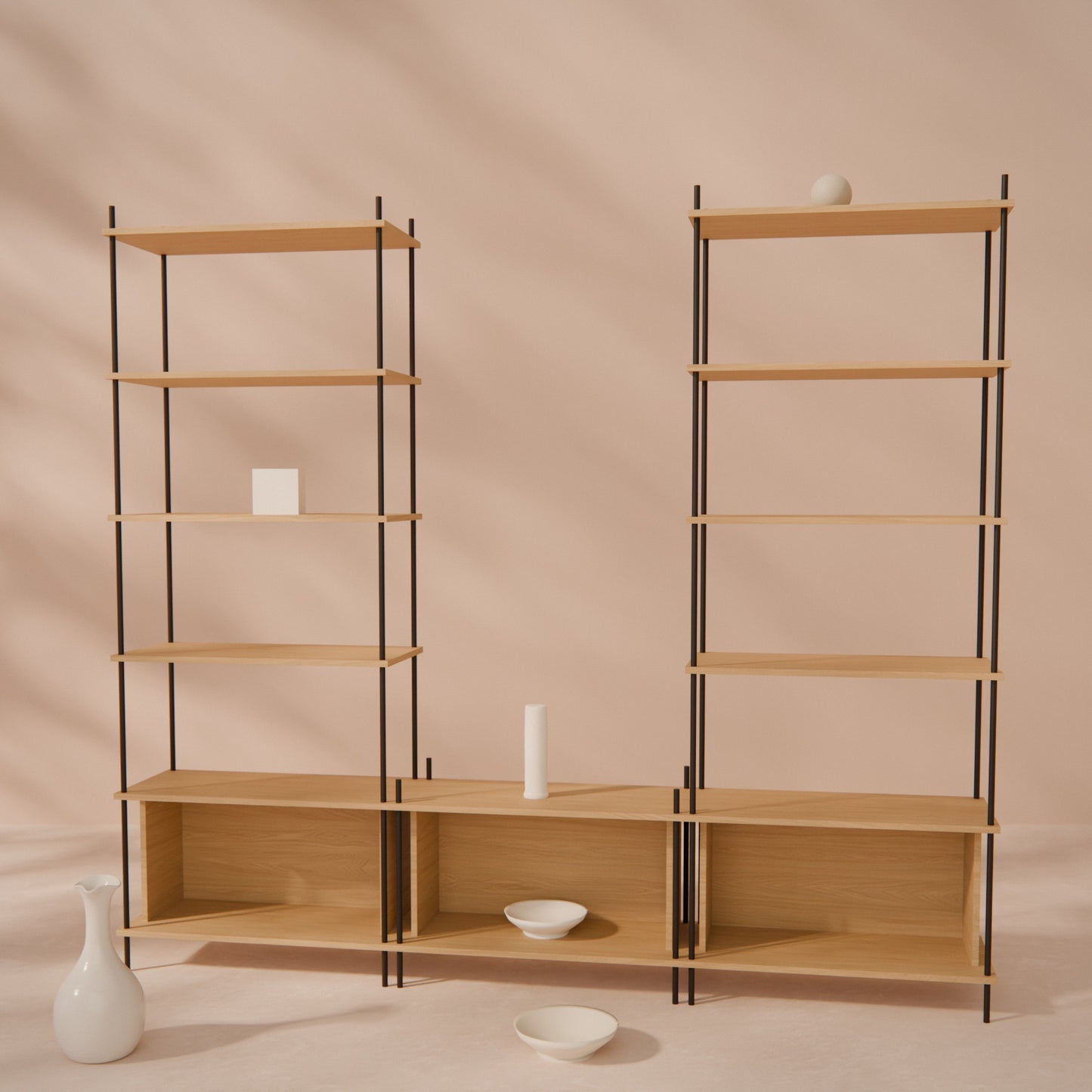 oak-wall-unit-225x201cm-with-twin-towers -- Raumansicht