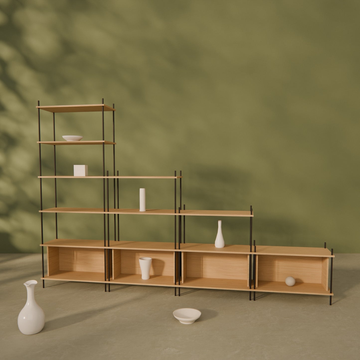 oak-wall-unit-300x201cm-staggered-2 -- Raumansicht