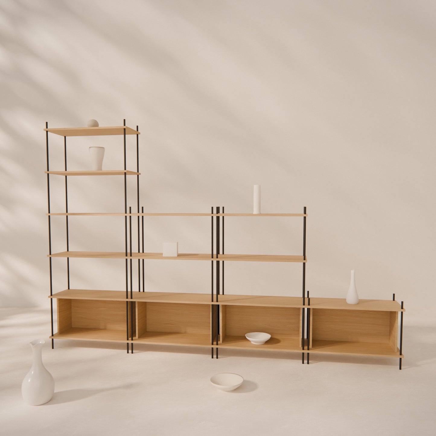 oak-wall-unit-300x201cm-staggered -- Raumansicht