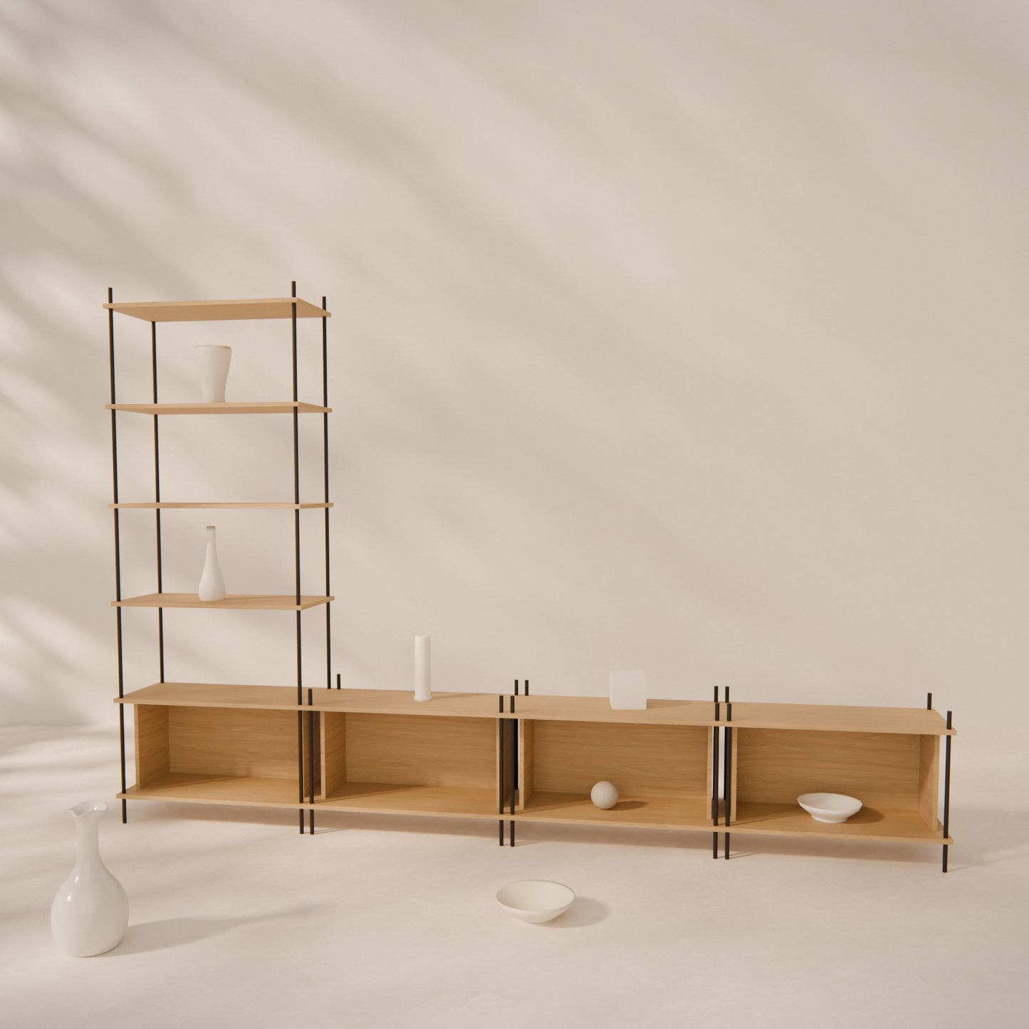 oak-wall-unit-300x201cm-with-left-tower -- Raumansicht