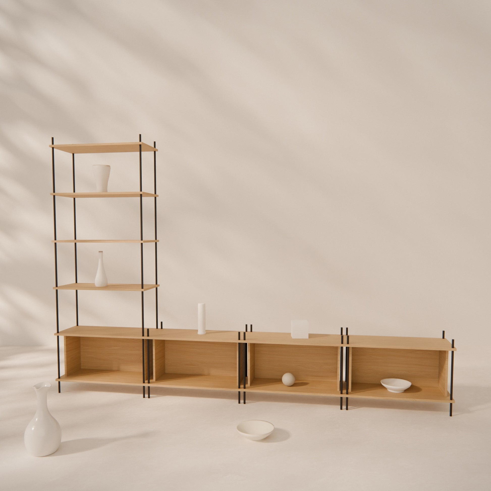 oak-wall-unit-300x201cm-with-left-tower -- Raumansicht