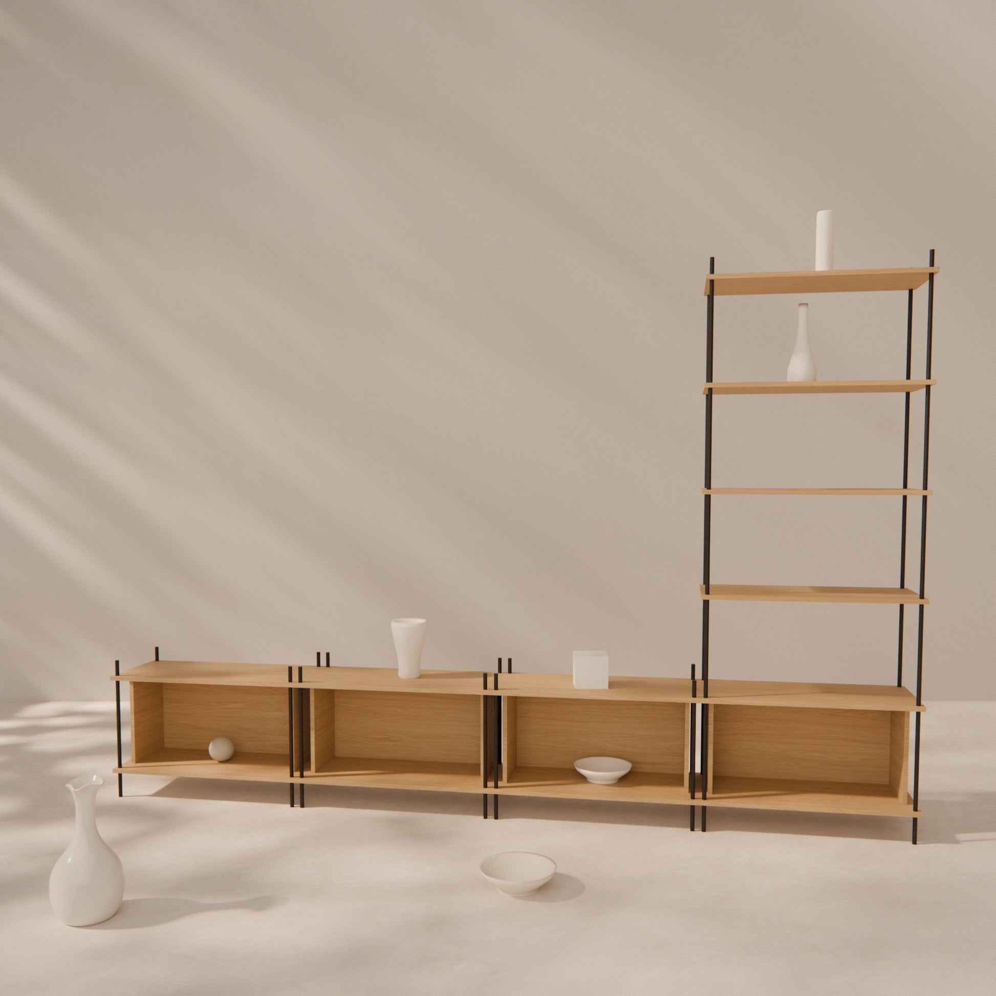 oak-wall-unit-300x201cm-with-right-tower -- Raumansicht
