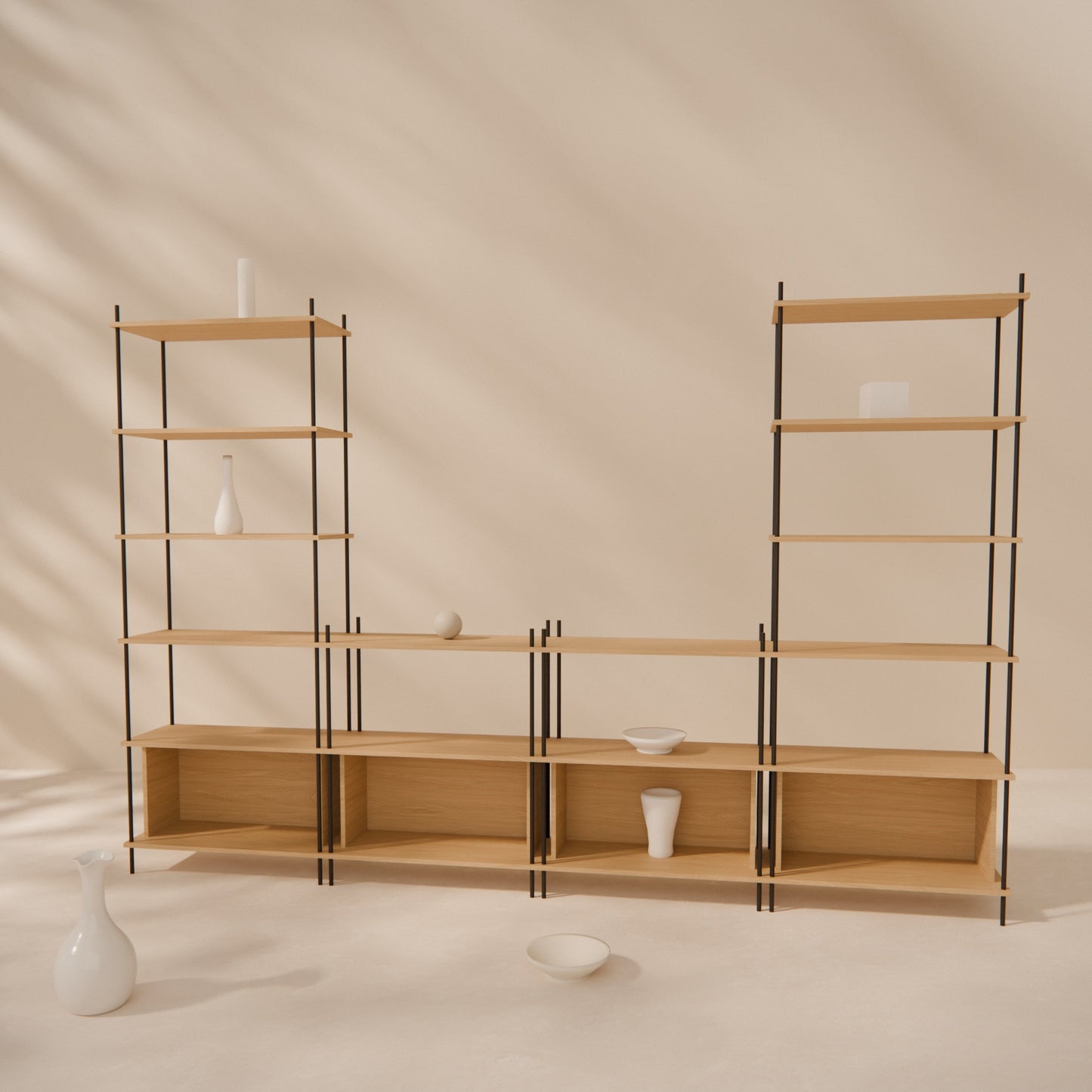 oak-wall-unit-300x201cm-with-twin-towers -- Raumansicht