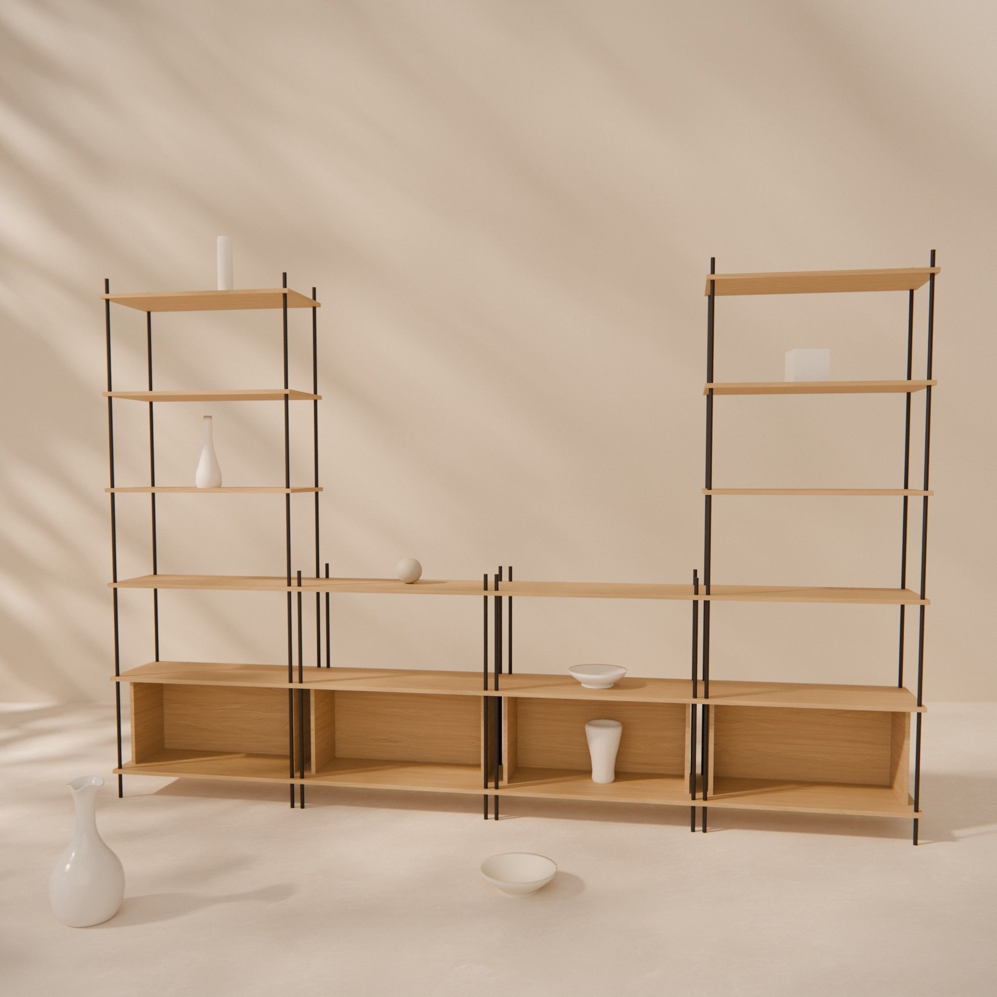 oak-wall-unit-300x201cm-with-twin-towers -- Raumansicht