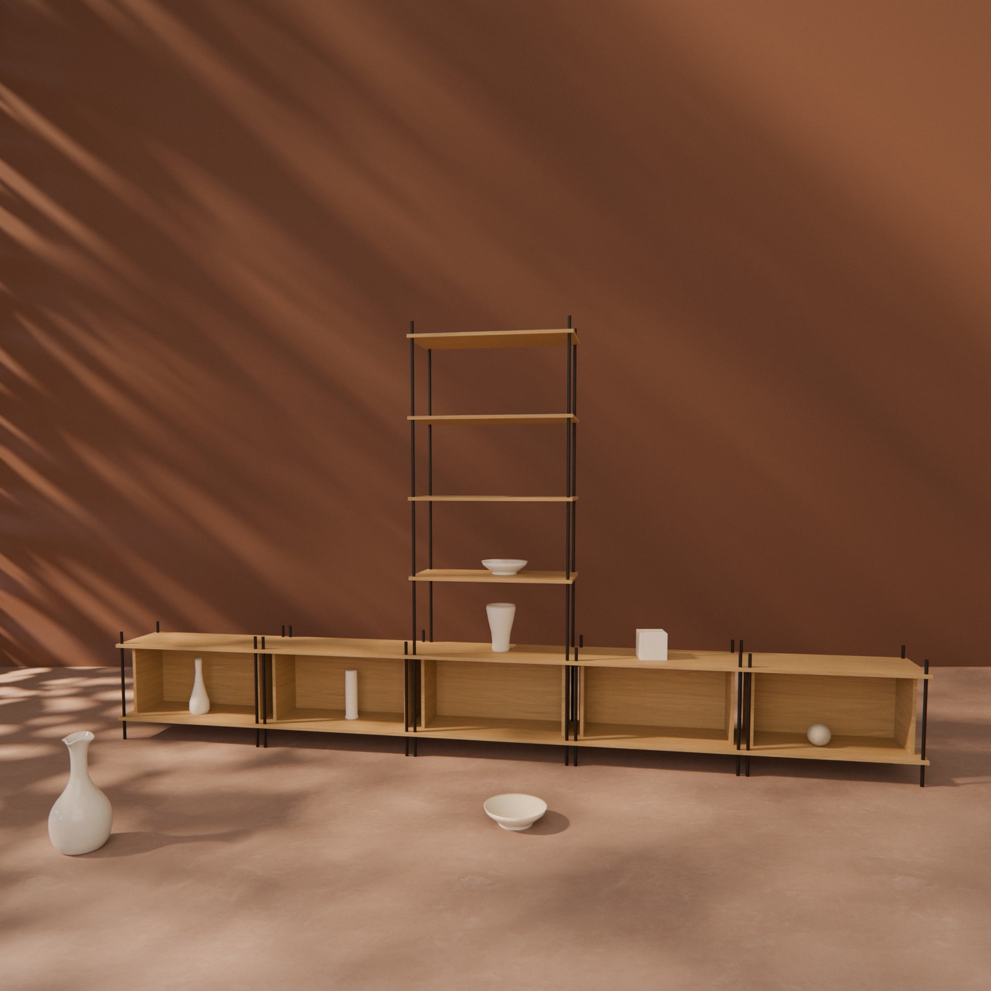 oak-wall-unit-375x201cm-with-center-tower -- Raumansicht