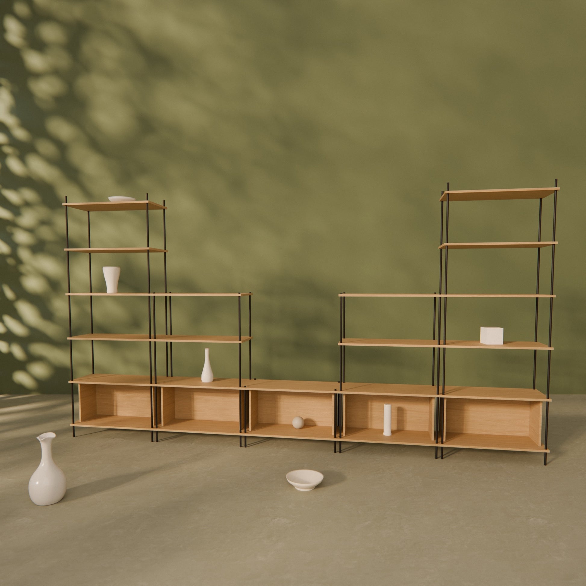 oak-wall-unit-375x201cm-with-twin-towers-1 -- Raumansicht