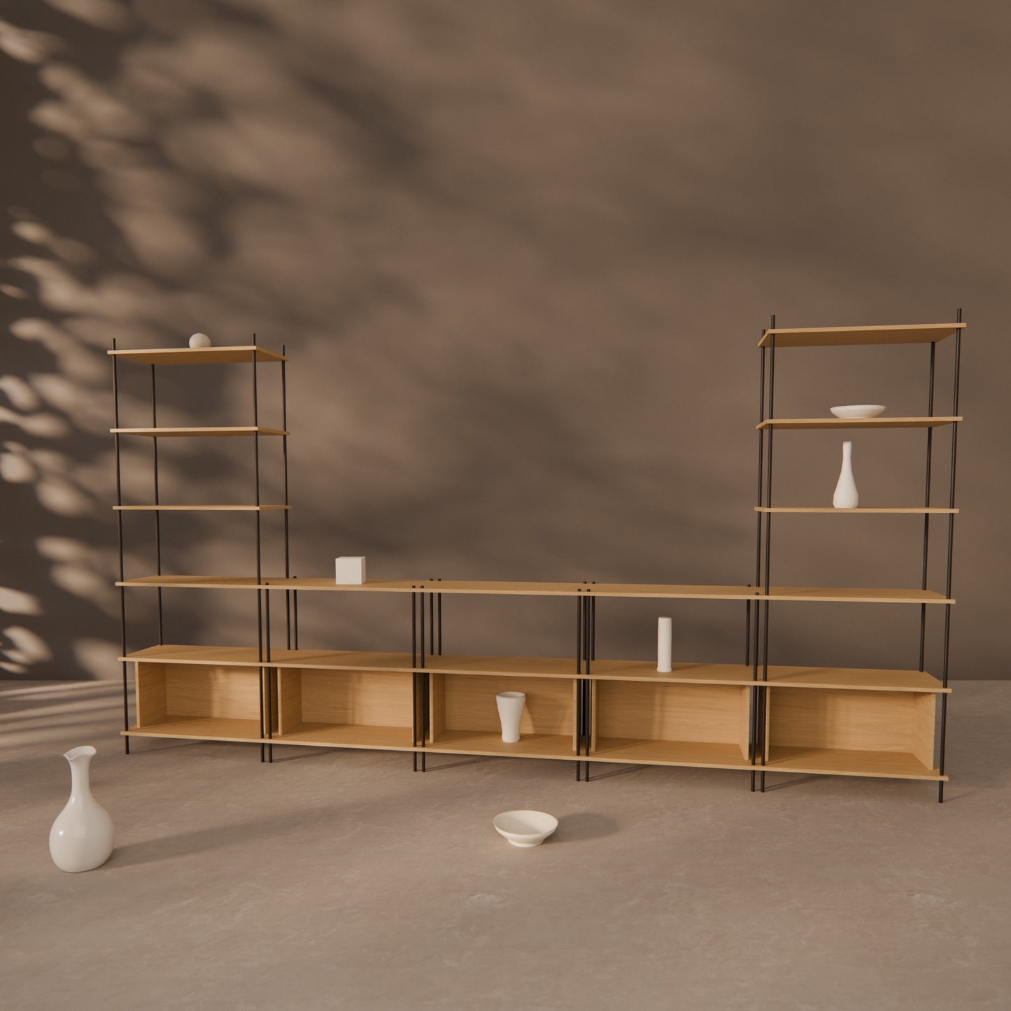oak-wall-unit-375x201cm-with-twin-towers-2 -- Raumansicht