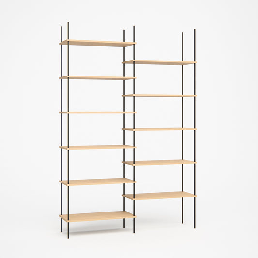 large-oak-bookshelf-146x219cm-shift -- Studioansicht