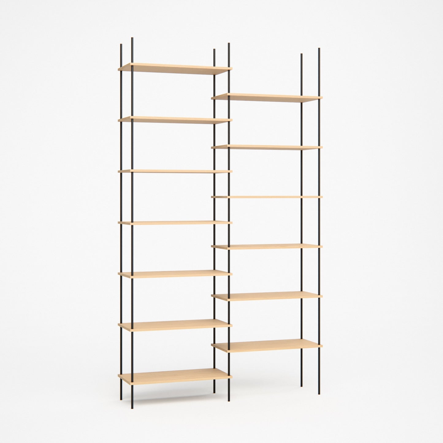 large-oak-bookshelf-146x256cm-shift -- Studioansicht