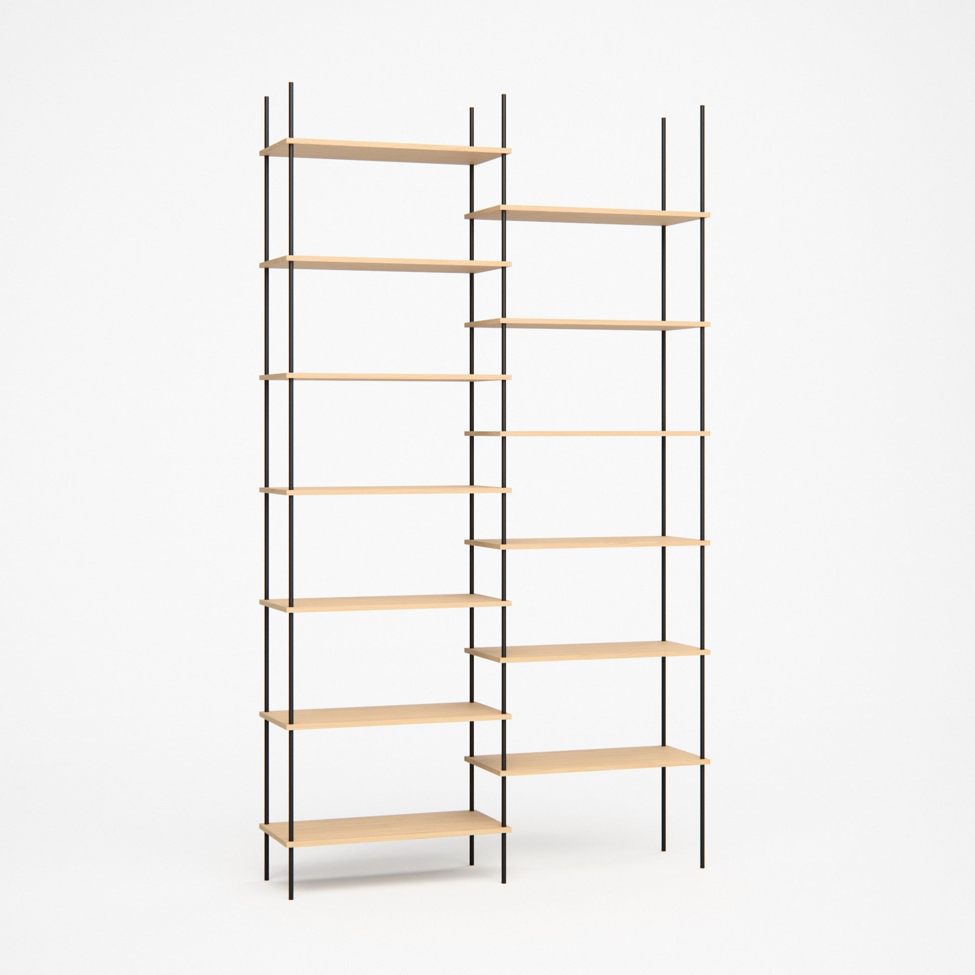 large-oak-bookshelf-146x256cm-shift -- Studioansicht