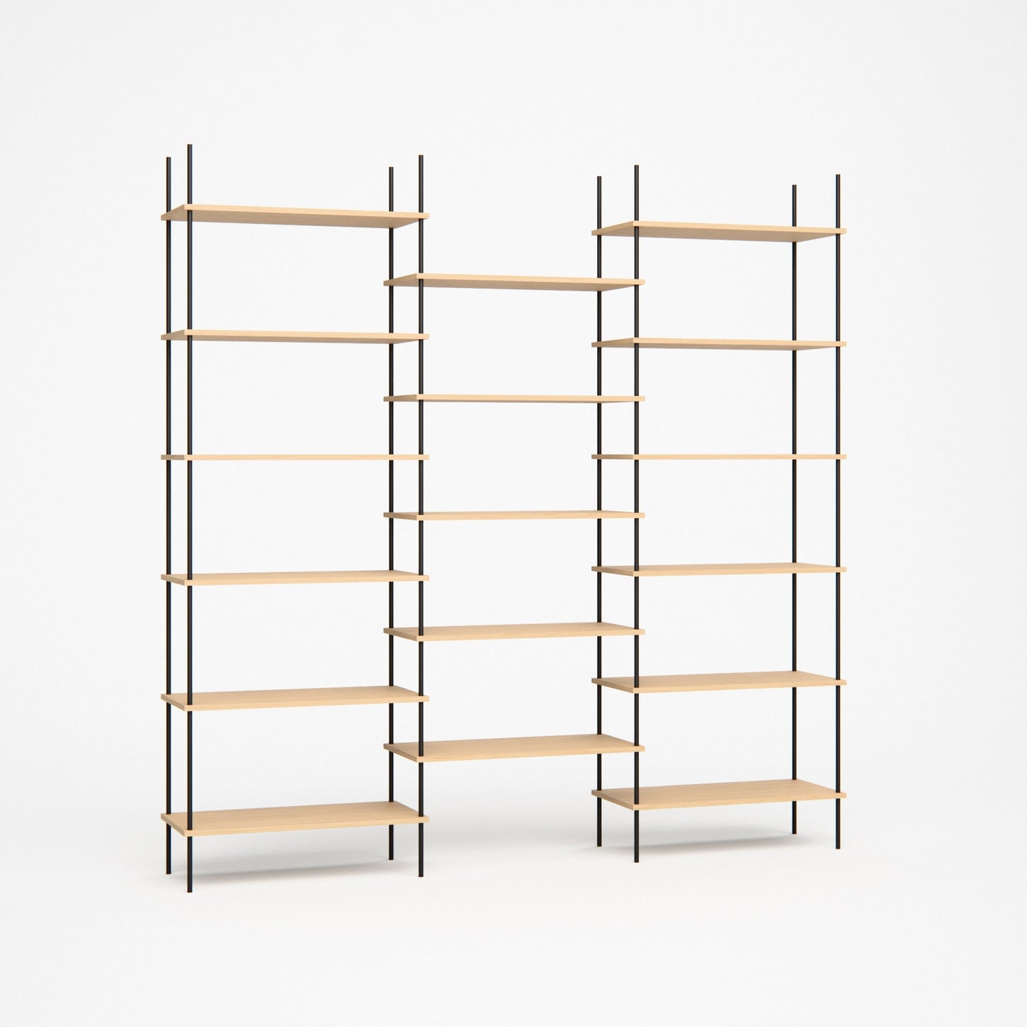 large-oak-bookshelf-217x219cm-shift -- Studioansicht