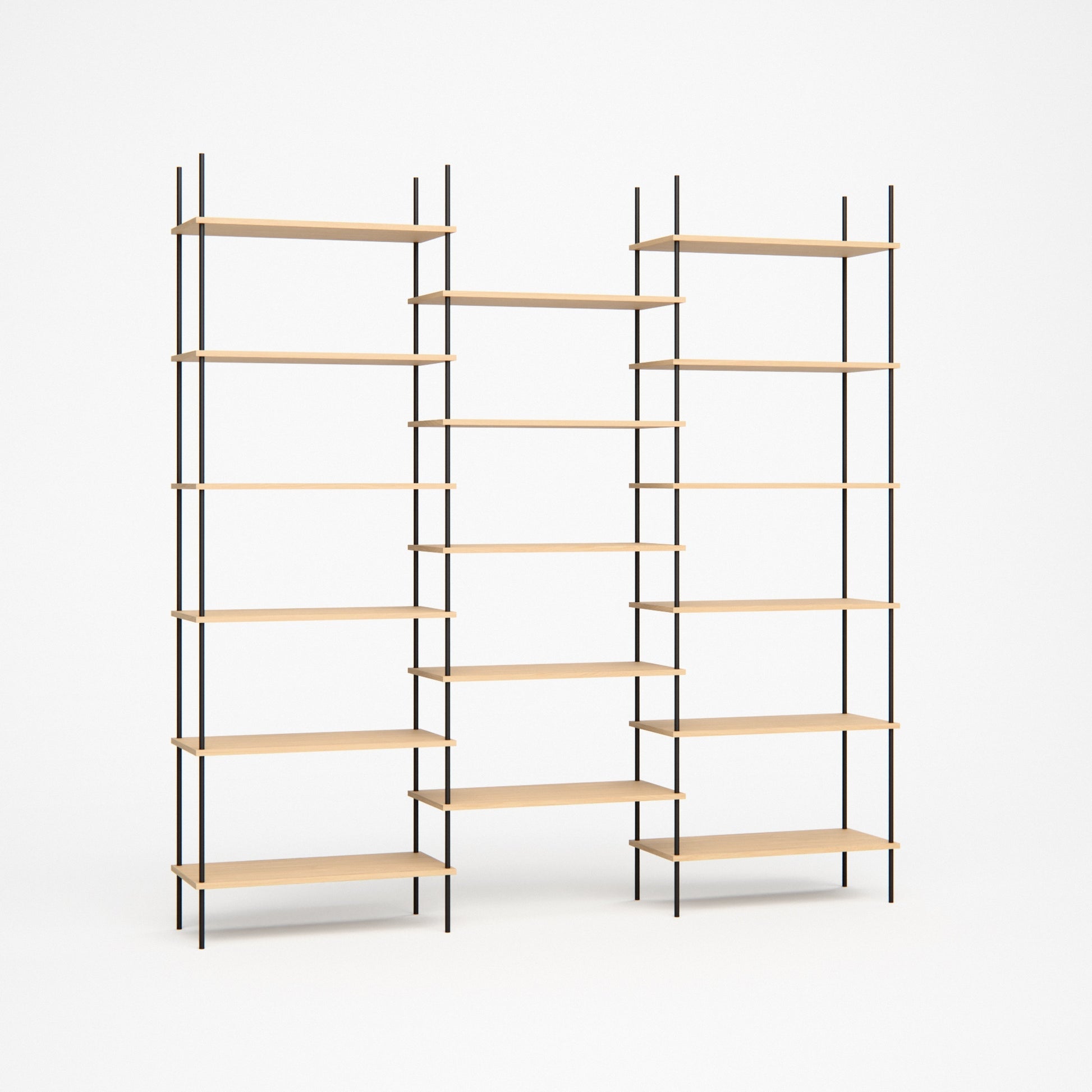large-oak-bookshelf-217x219cm-shift -- Studioansicht