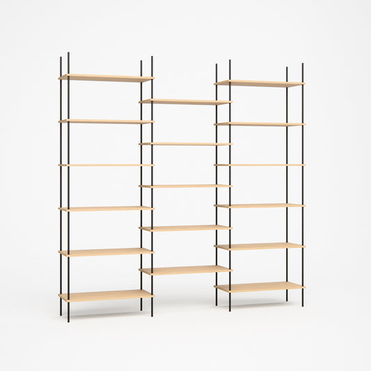 large-oak-bookshelf-217x219cm-shift -- Studioansicht