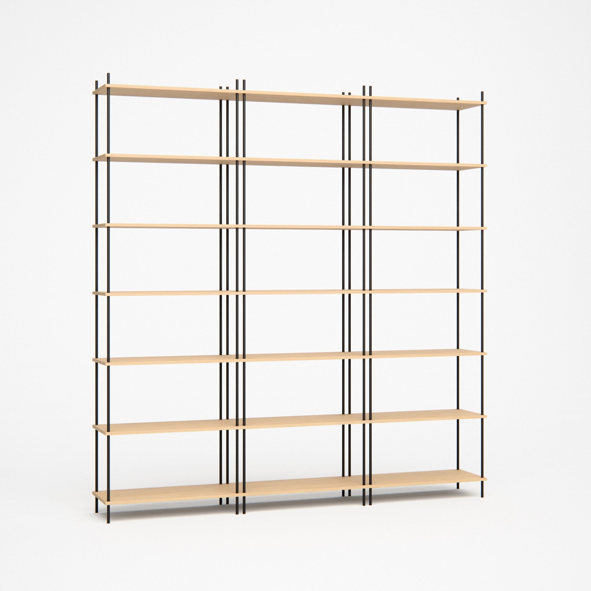 large-oak-bookshelf-225x237cm -- Studioansicht
