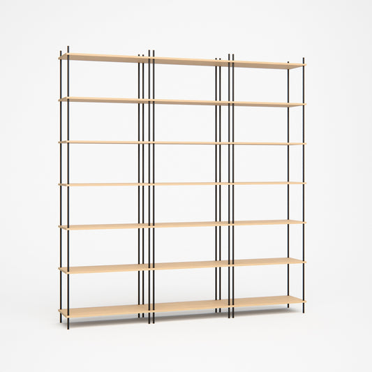 large-oak-bookshelf-225x237cm -- Studioansicht