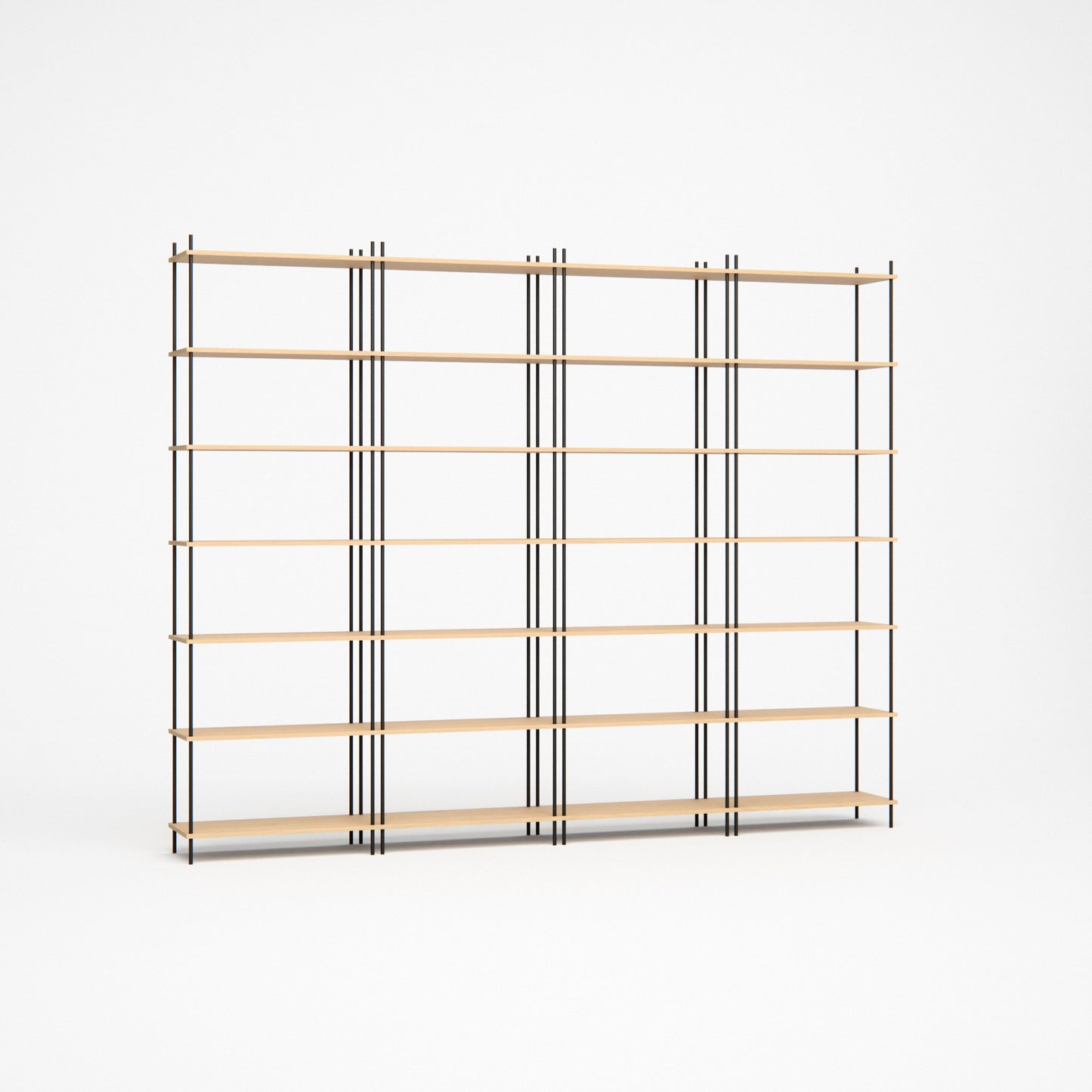 large-oak-bookshelf-300x237cm -- Studioansicht