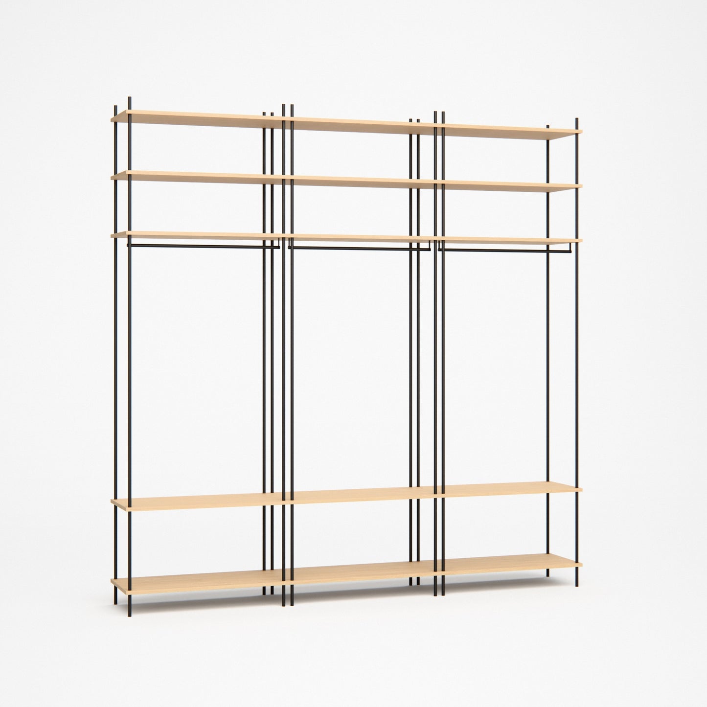 large-oak-wardrobe-225x229cm -- Studioansicht