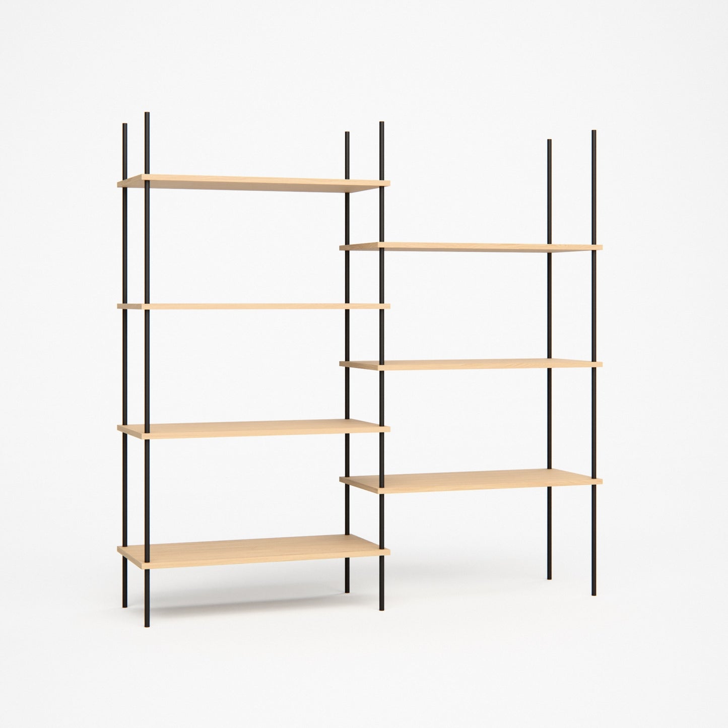 oak-bookshelf-146x146cm-shift -- Studioansicht