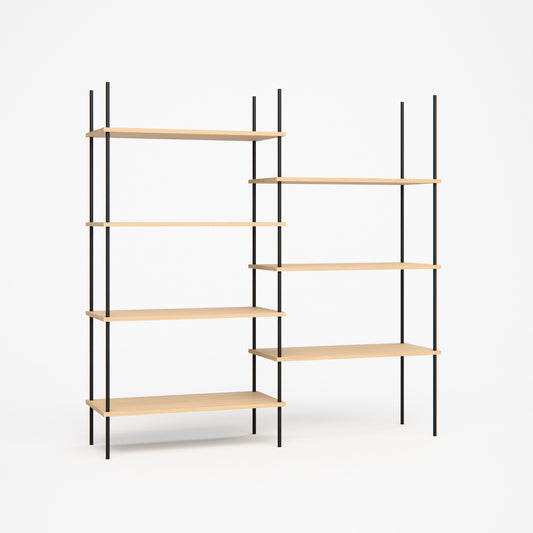 oak-bookshelf-146x146cm-shift -- Studioansicht