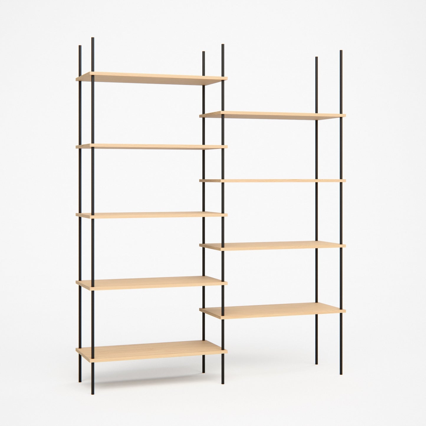 oak-bookshelf-146x182cm-shift -- Studioansicht