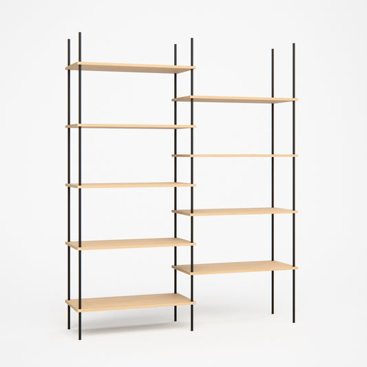 oak-bookshelf-146x182cm-shift -- Studioansicht