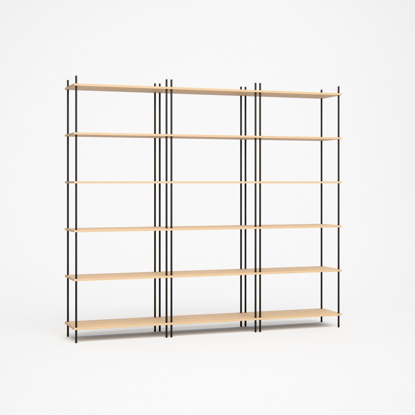oak-bookshelf-225x201cm -- Studioansicht