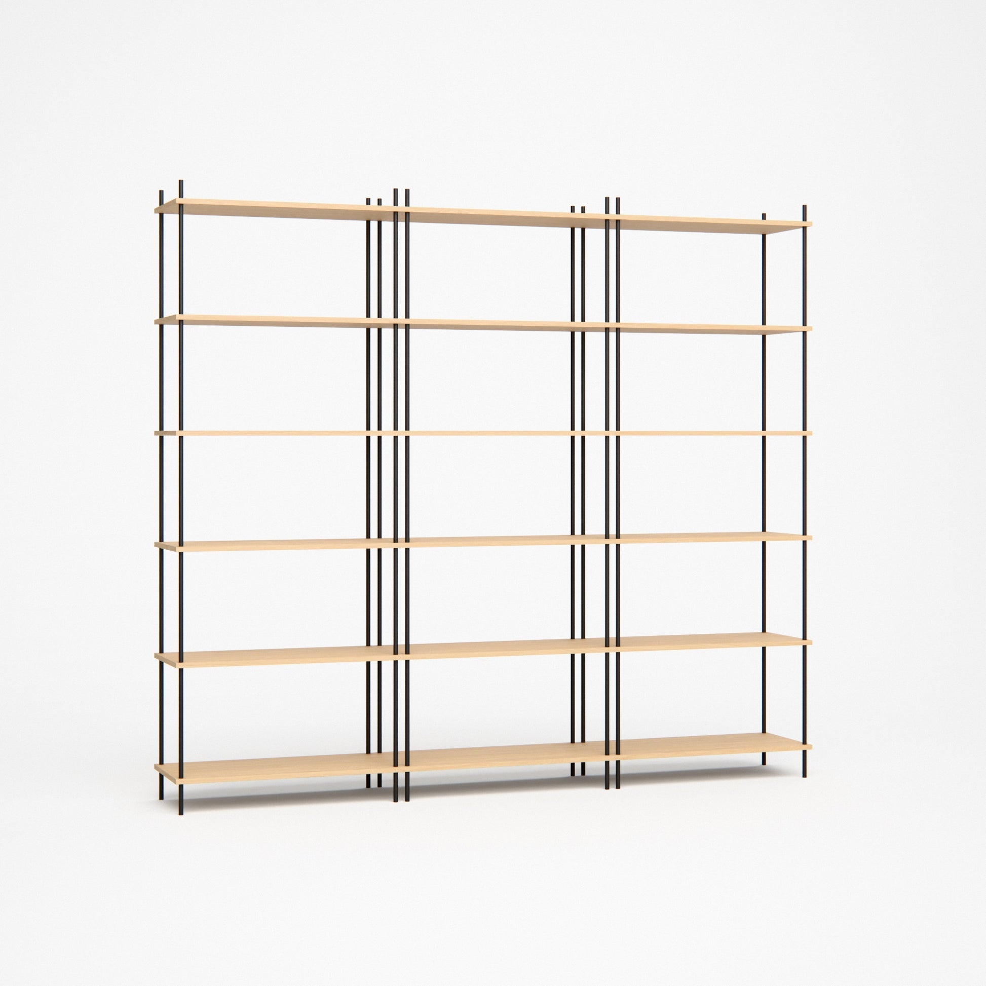 oak-bookshelf-225x201cm -- Studioansicht