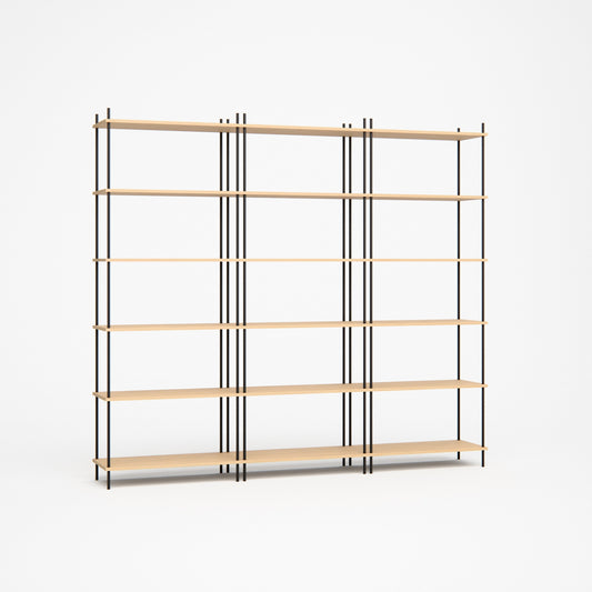 oak-bookshelf-225x201cm -- Studioansicht