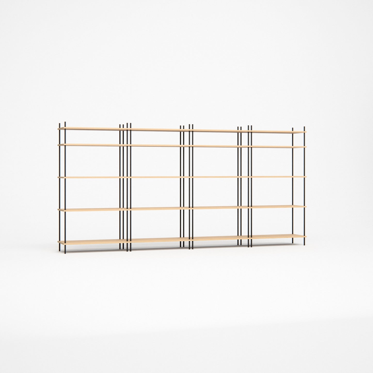 oak-bookshelf-300x146cm -- Studioansicht