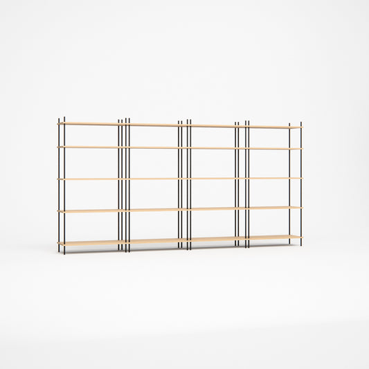 oak-bookshelf-300x154cm -- Studioansicht