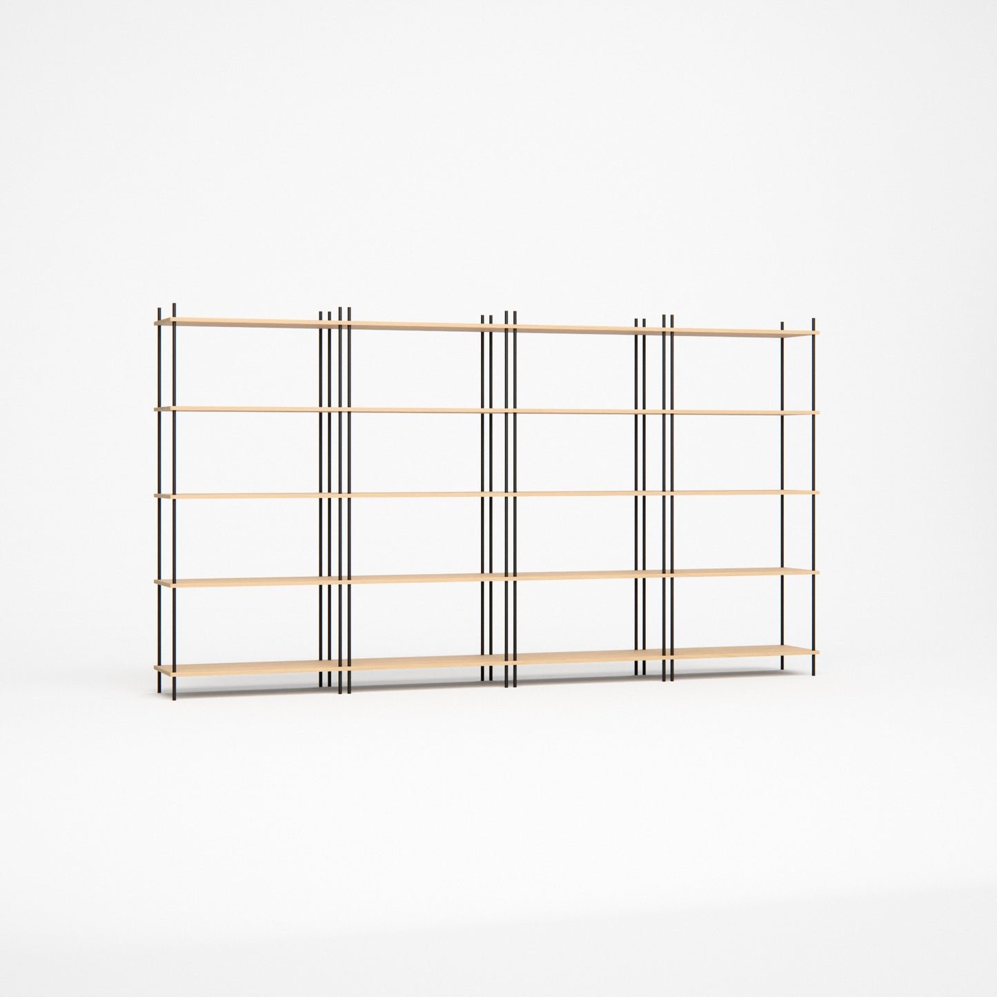 oak-bookshelf-300x164cm -- Studioansicht