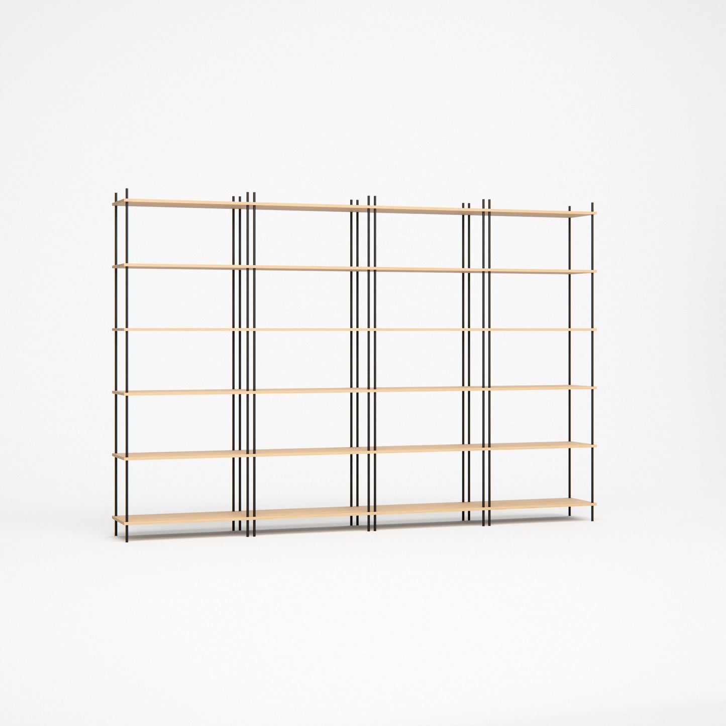 oak-bookshelf-300x201cm -- Studioansicht