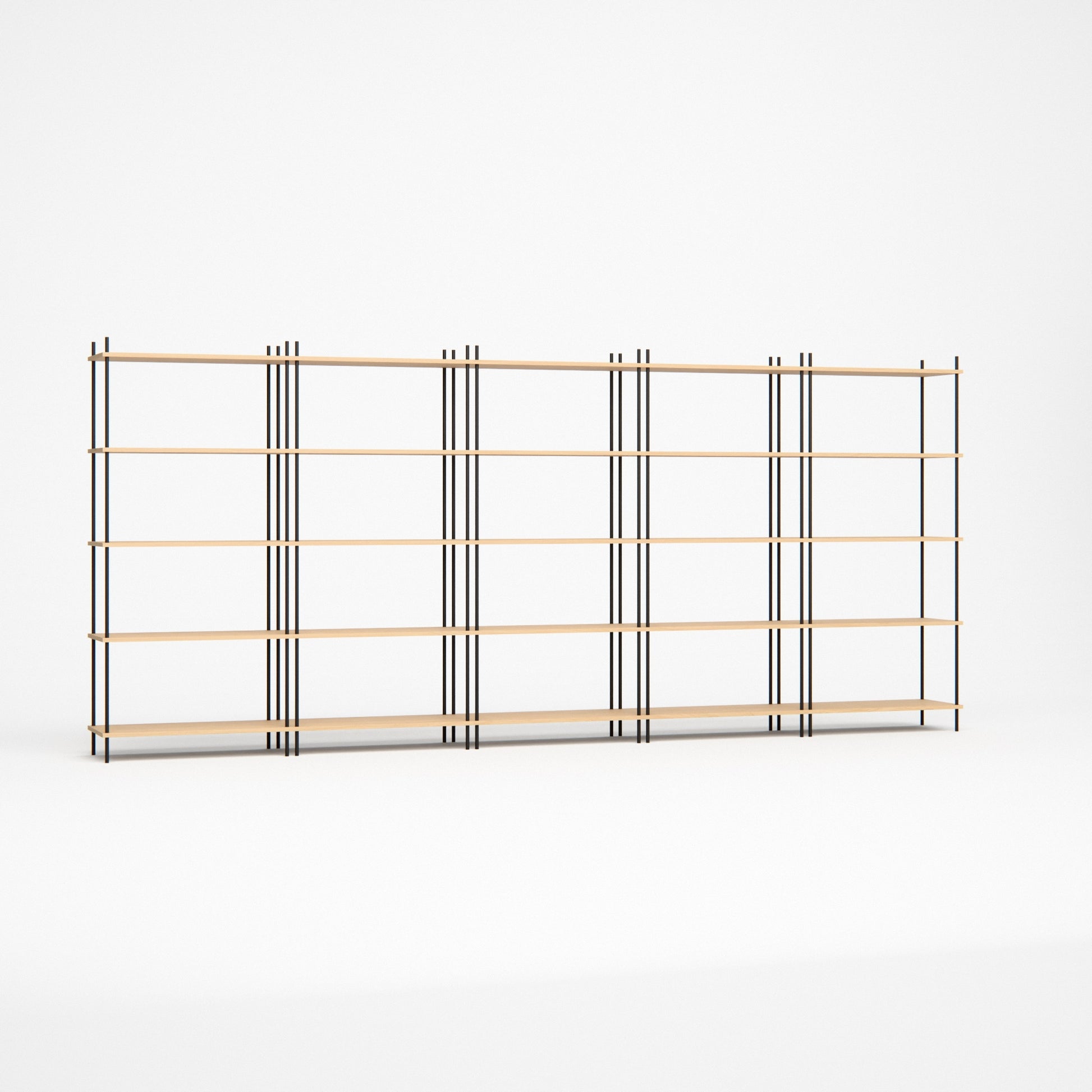 oak-bookshelf-375x164cm -- Studioansicht