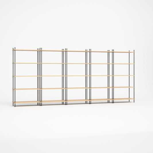 oak-bookshelf-375x164cm -- Studioansicht