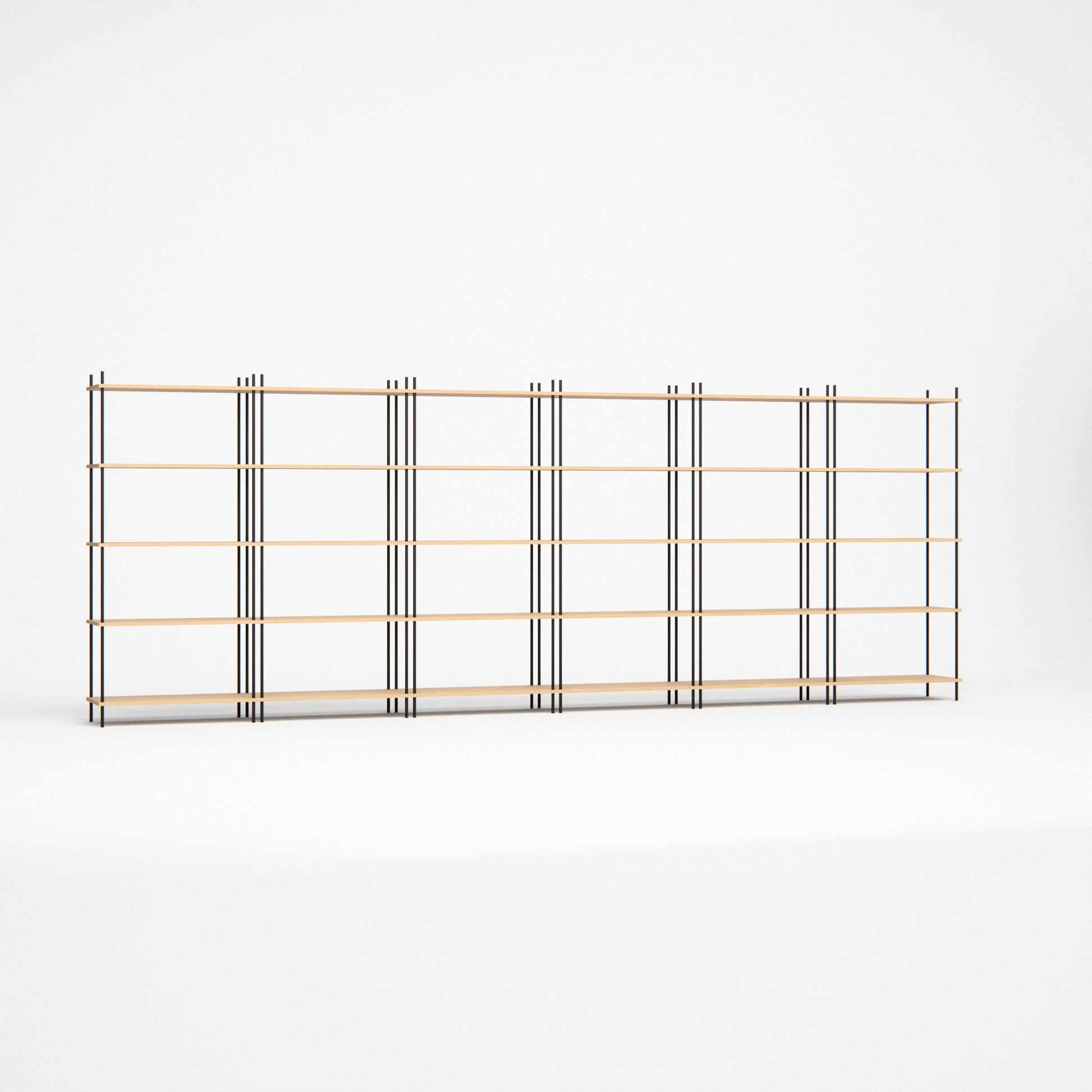 oak-bookshelf-450x164cm -- Studioansicht