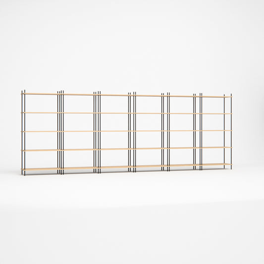 oak-bookshelf-450x164cm -- Studioansicht