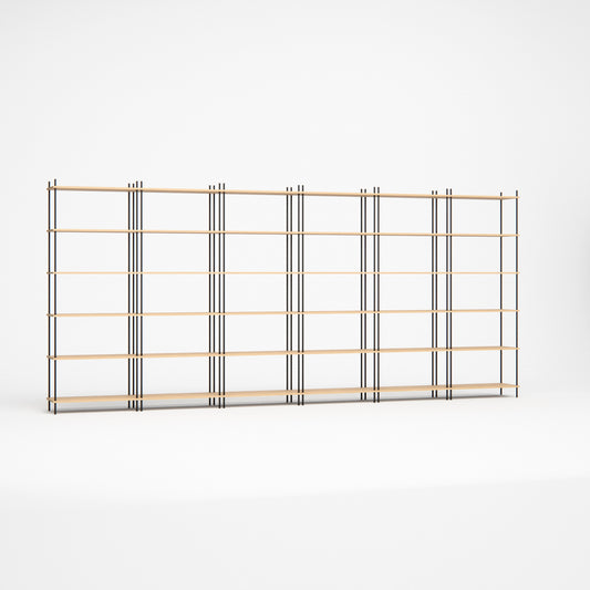 oak-bookshelf-450x201cm -- Studioansicht