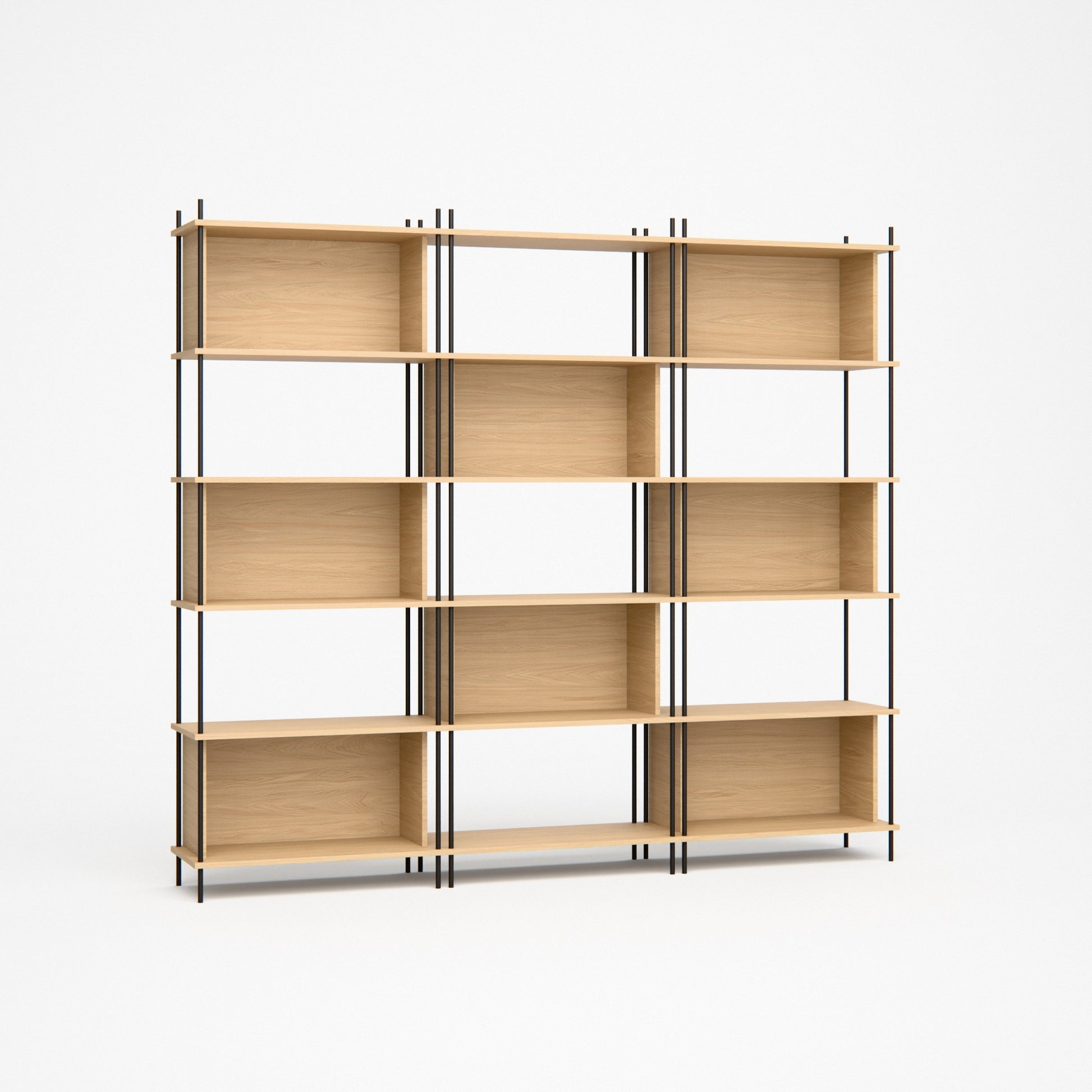 oak-bookshelf-chess-design-3 -- Studioansicht